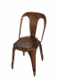 Krzesło rdzawo - miedziane - zdjęcie 1