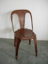 Krzesło rdzawo - miedziane - zdjęcie 2