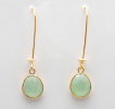 Kolczyki Chalcedonit