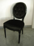 Krzesło dębowe czarne pikowane - zdjęcie 3
