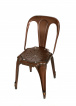 Krzesło rdzawo - miedziane